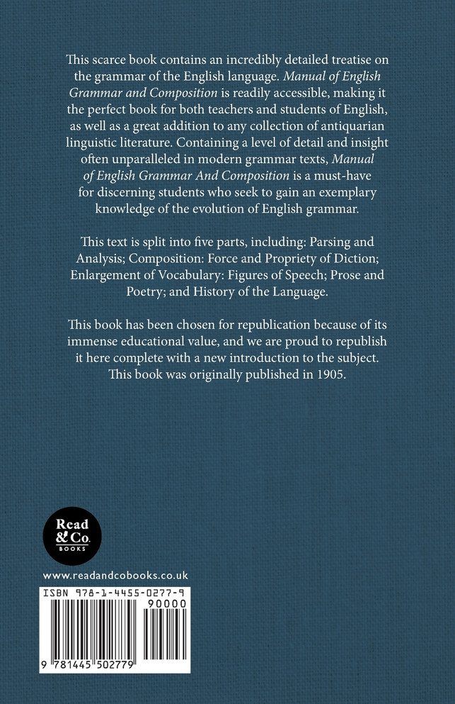 Manual of English Grammar and Composition