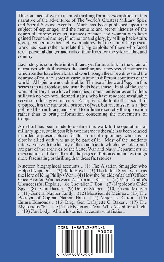 The World's Greatest Military Spies and Secret Service Agents