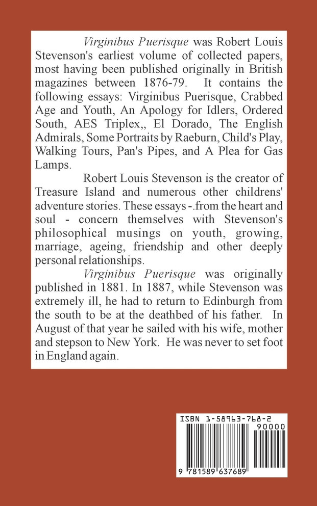 Virginibus Puerisque and Other Papers