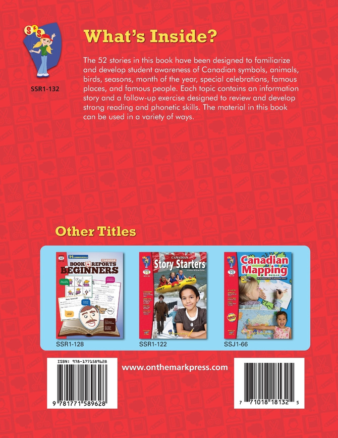52 Weekly Nonfiction Stories About Canada Grades 1-2