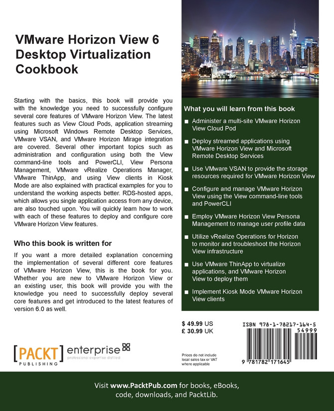 VMWare Horizon View 6.0 Desktop Virtualization Cookbook