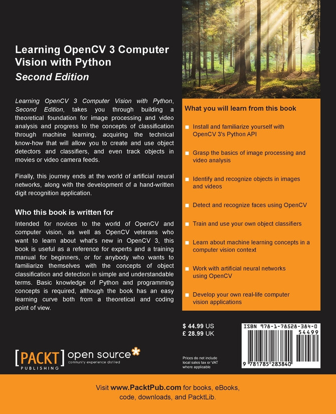 Learning OpenCV 3 Computer Vision with Python - Second Edition