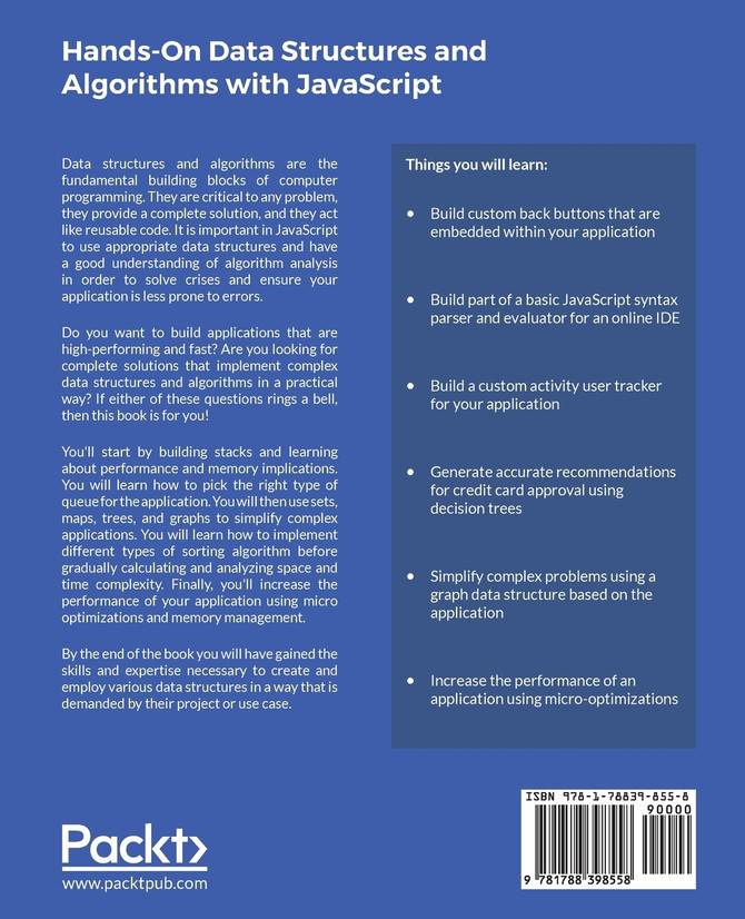 Hands-On Data Structures and Algorithms with JavaScript