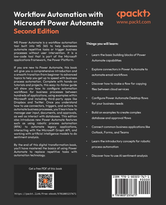 Workflow Automation with Microsoft Power Automate - Second Edition