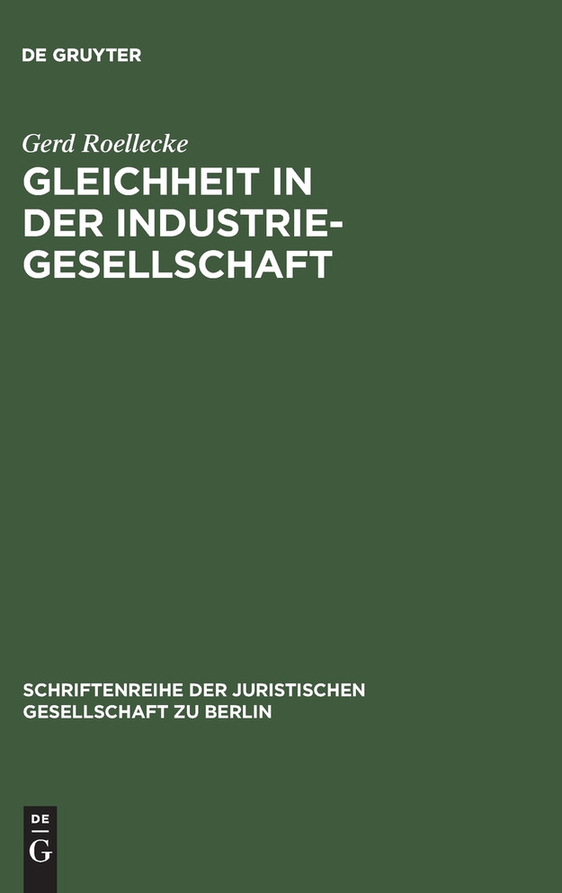 Gleichheit in der Industriegesellschaft