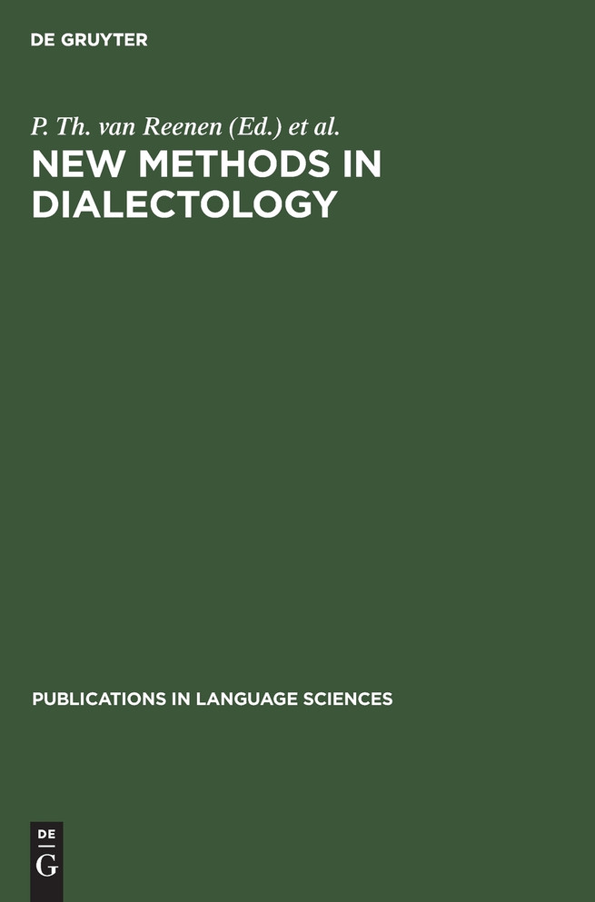 New Methods in Dialectology