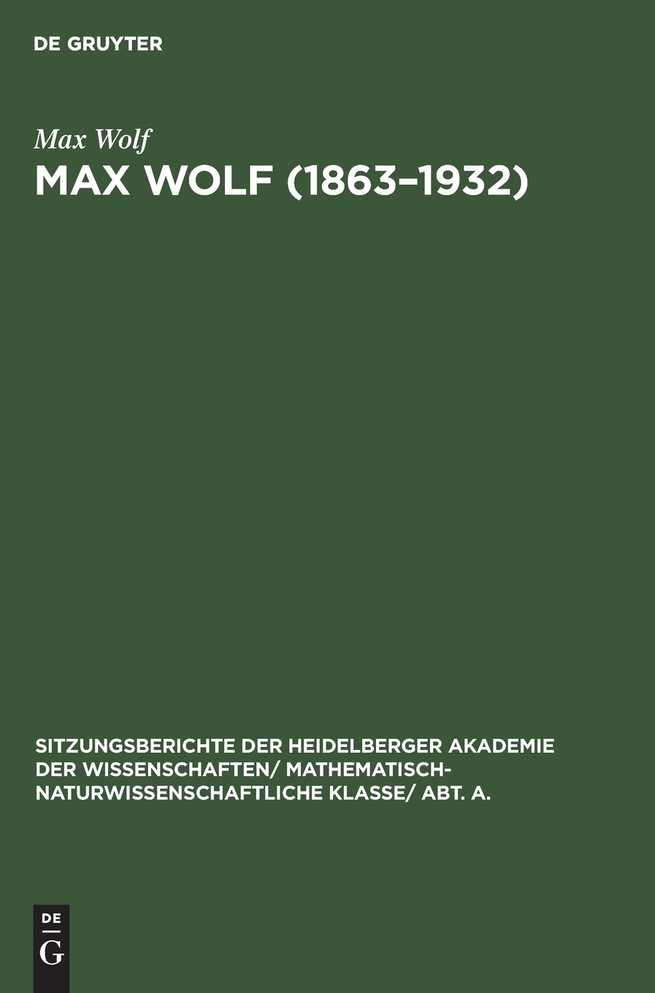Max Wolf (1863-1932)
