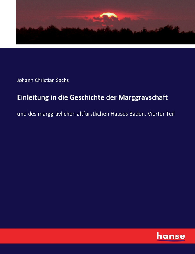Einleitung in die Geschichte der Marggravschaft