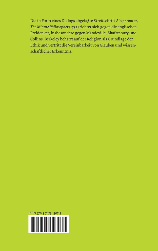 Alciphron oder der Kleine Philosoph