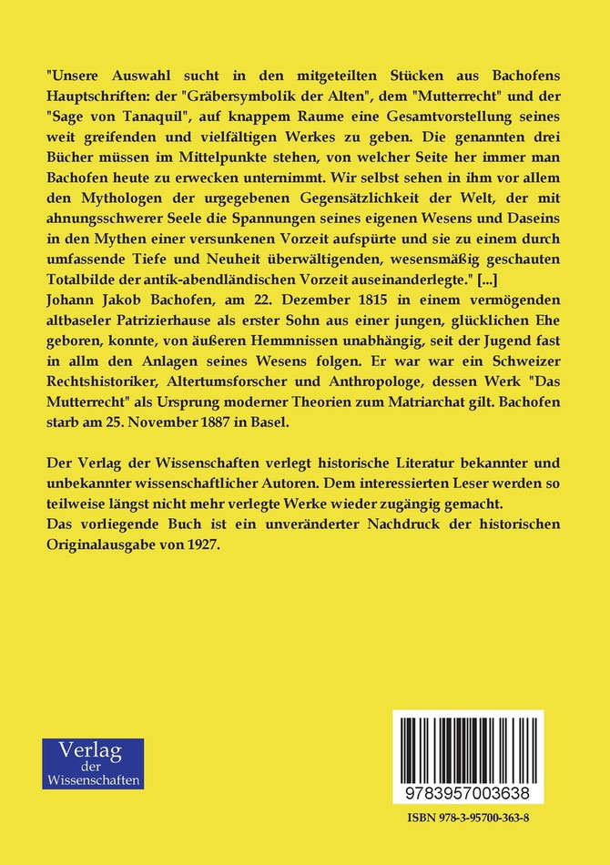 Mutterrecht und Urreligion