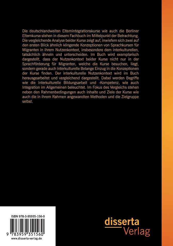 Die bundesweiten Elternintegrationskurse und die Berliner Elternkurse