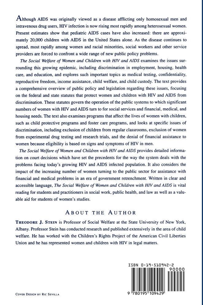The Social Welfare of Women and Children with HIV and AIDS