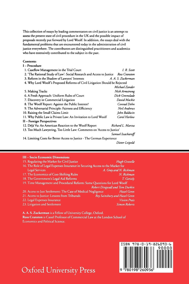 Reform of Civil Procedure