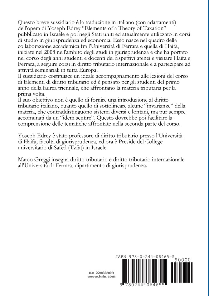 Elementi di diritto tributario