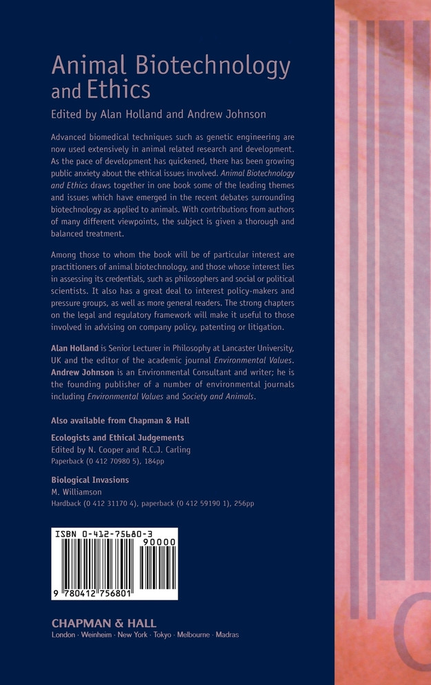 Animal Biotechnology and Ethics