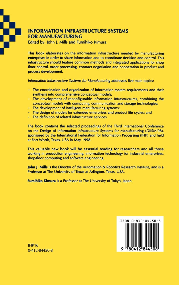 Information Infrastructure Systems for Manufacturing II