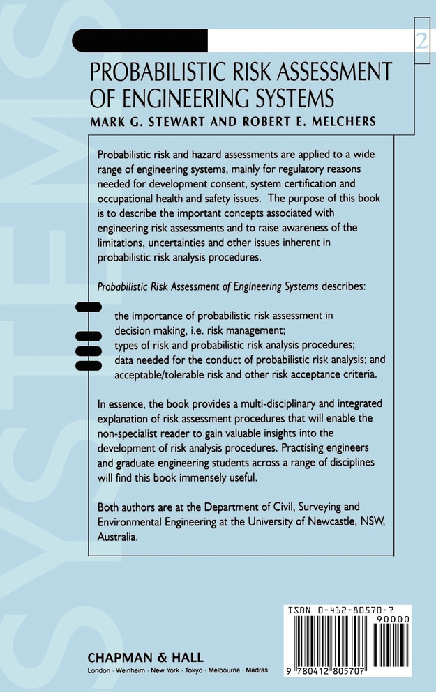 Probabilistic Risk Assessment of Engineering Systems
