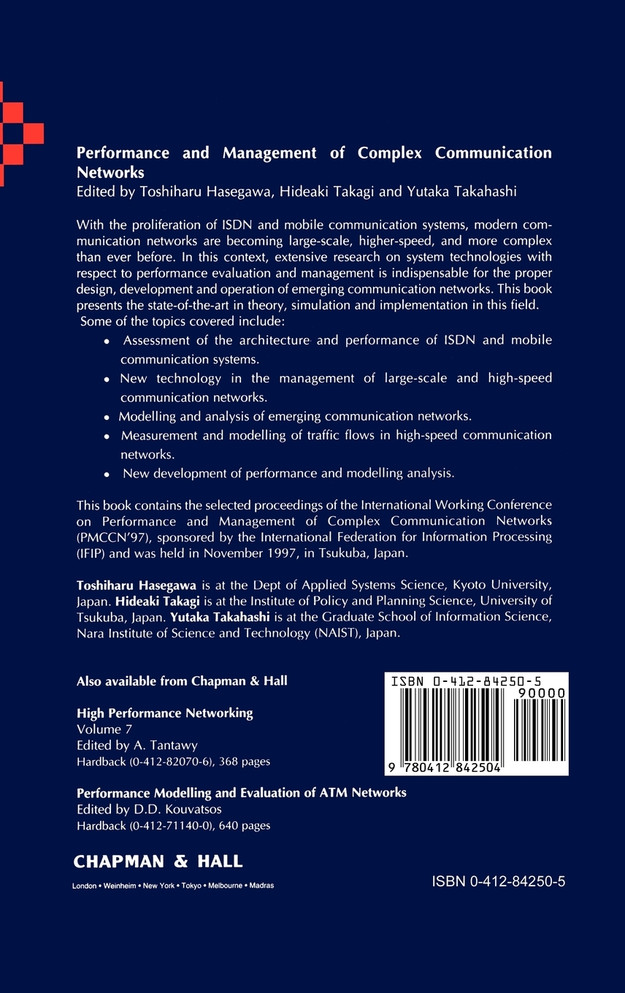 Performance and Management of Complex Communication Networks