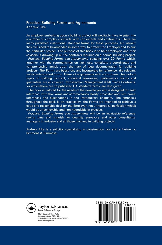 Practical Building Forms and Agreements