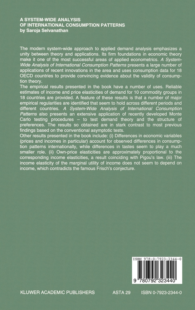 A System-Wide Analysis of International Consumption Patterns