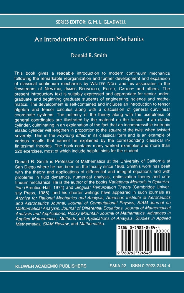 An Introduction to Continuum Mechanics - after Truesdell and Noll