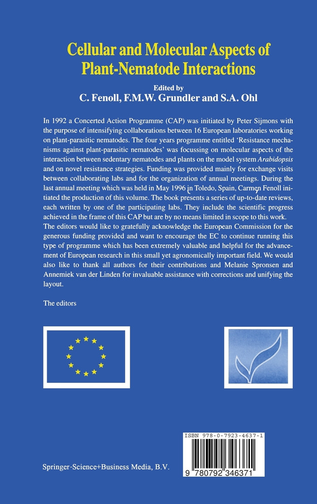 Cellular and Molecular Aspects of Plant-Nematode Interactions