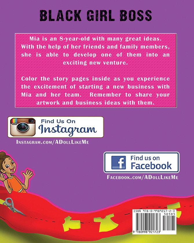 Black Girl Boss Story Coloring Book