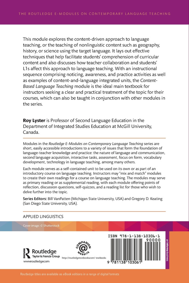 Content-Based Language Teaching
