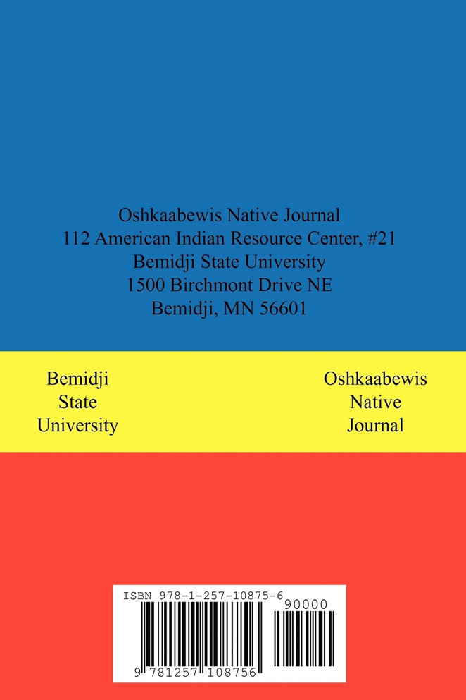 Oshkaabewis Native Journal (Vol. 7, No. 2)