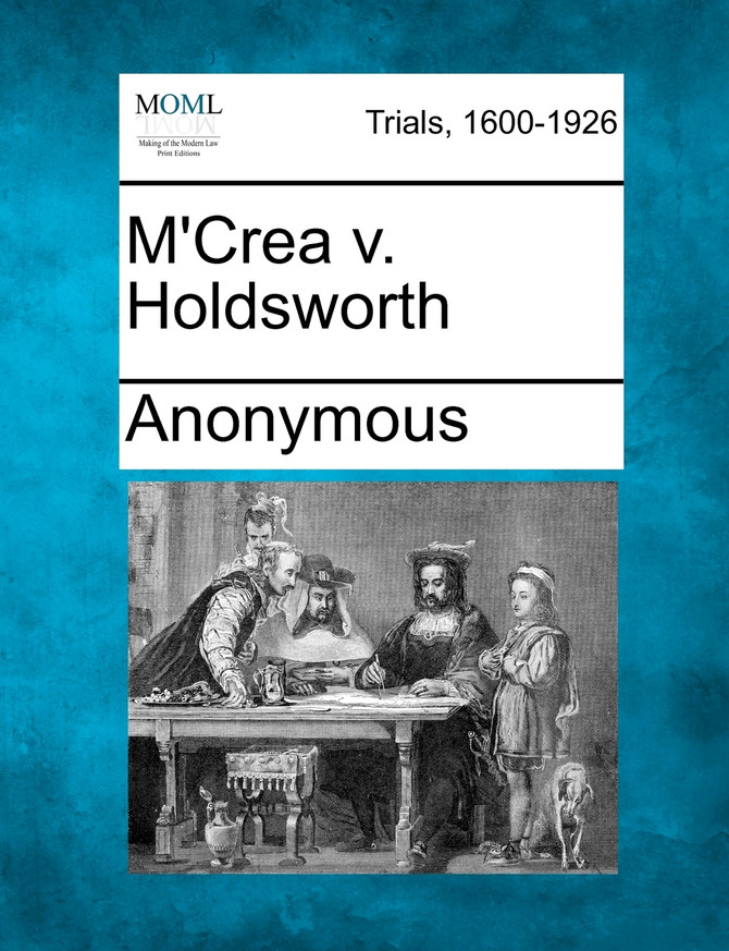 M'Crea v. Holdsworth