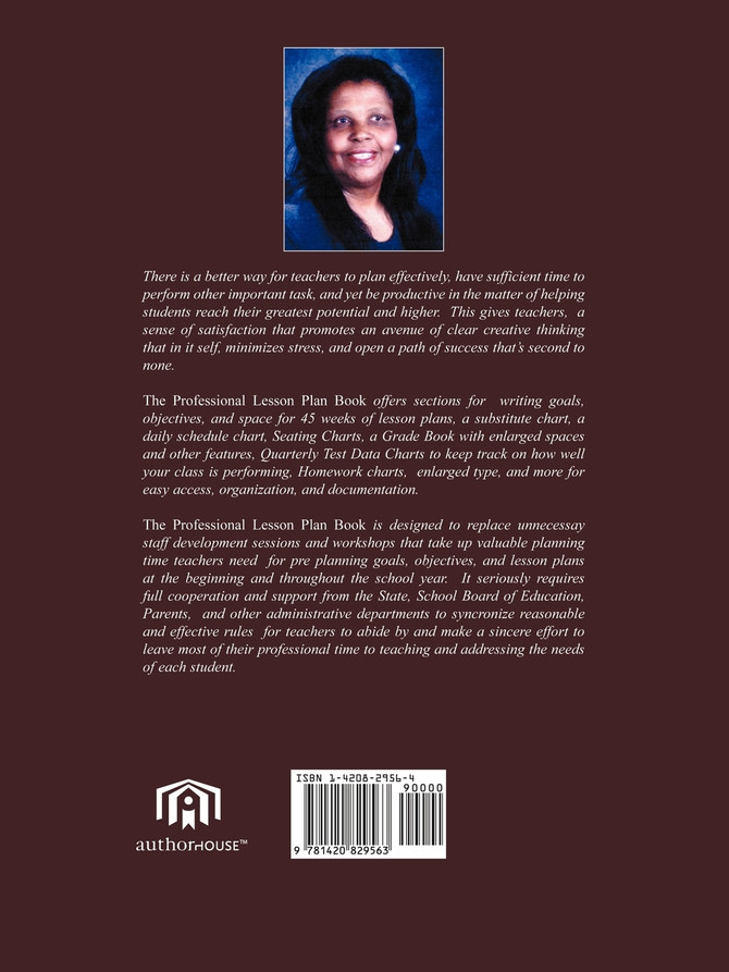 The Professional Lesson Plan Book