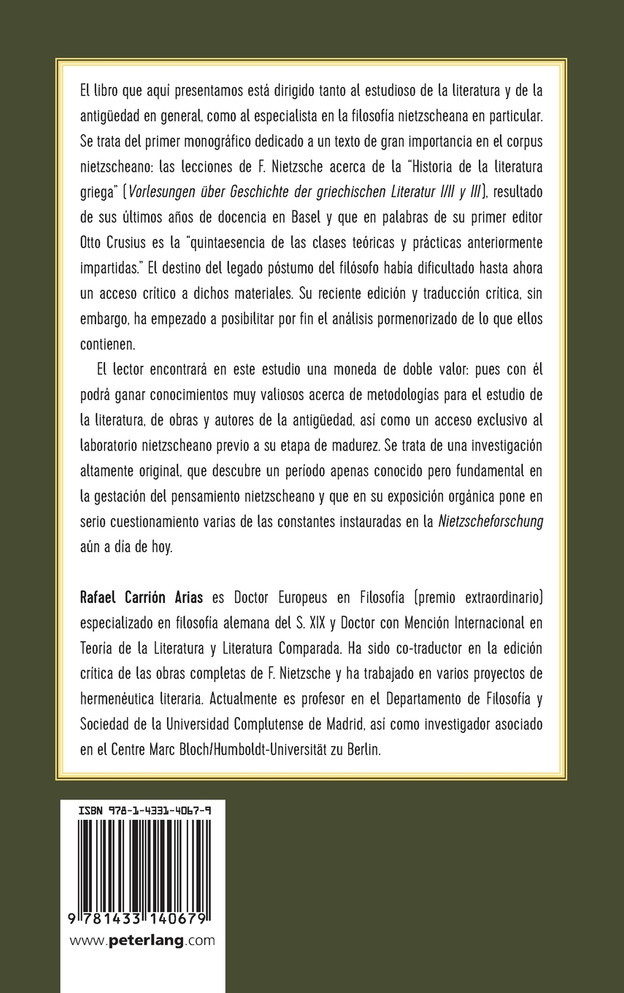 Historia de la Literatura Griega