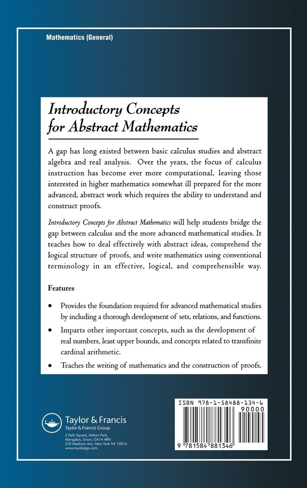 Introductory Concepts for Abstract Mathematics