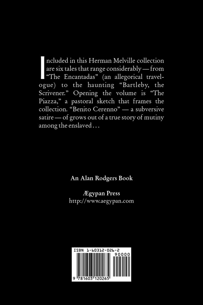 The Piazza Tales by Herman Melville, Fiction, Classics, Literary