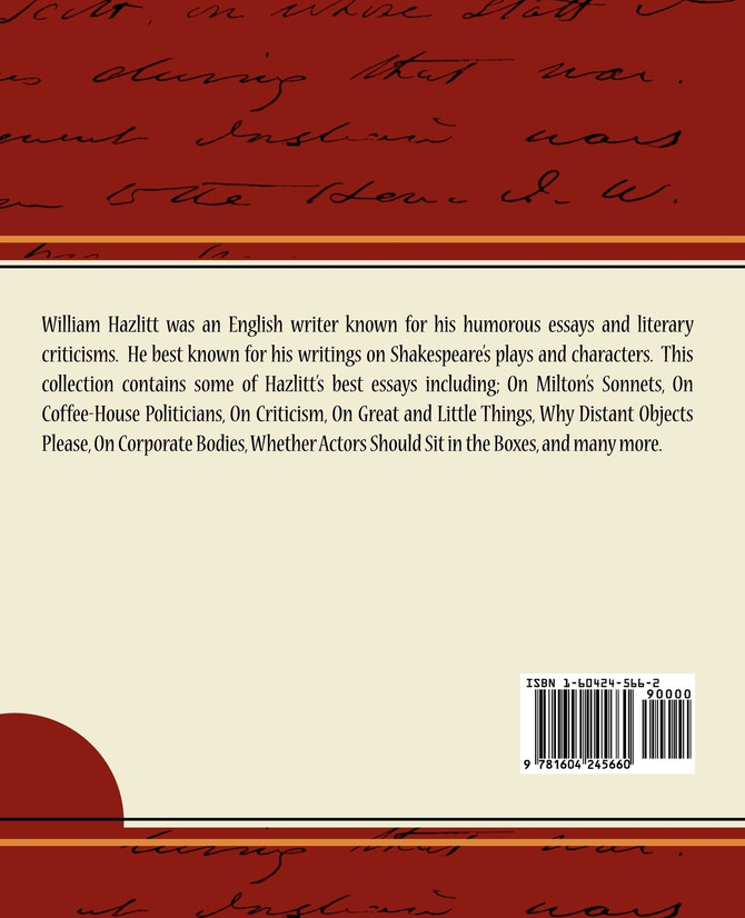 Table-Talk, Essays on Men and Manners