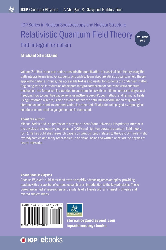 Relativistic Quantum Field Theory, Volume 2