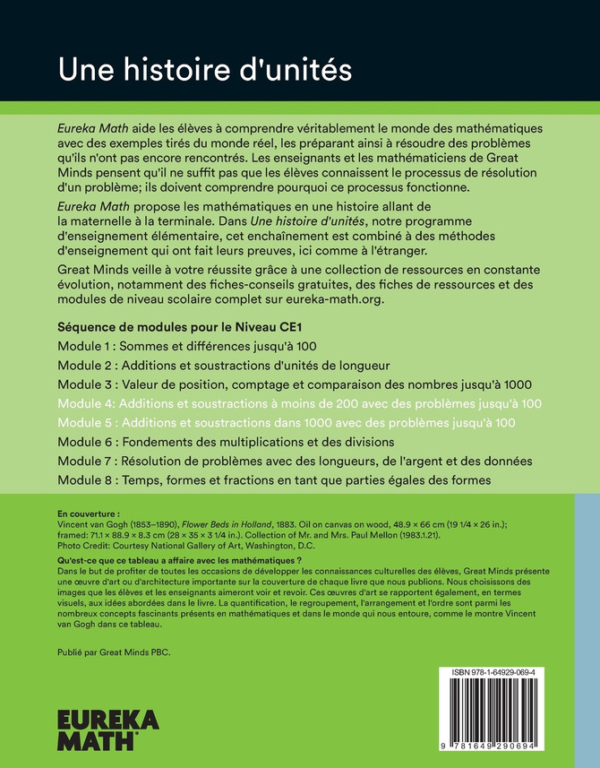 French - Eureka Math Grade 2 Learn Workbook #2 (Module 4-5)