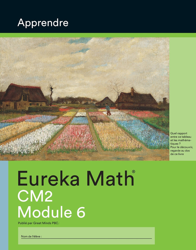 French - Eureka Math Grade 5 Learn Workbook #4 (Modules 6)