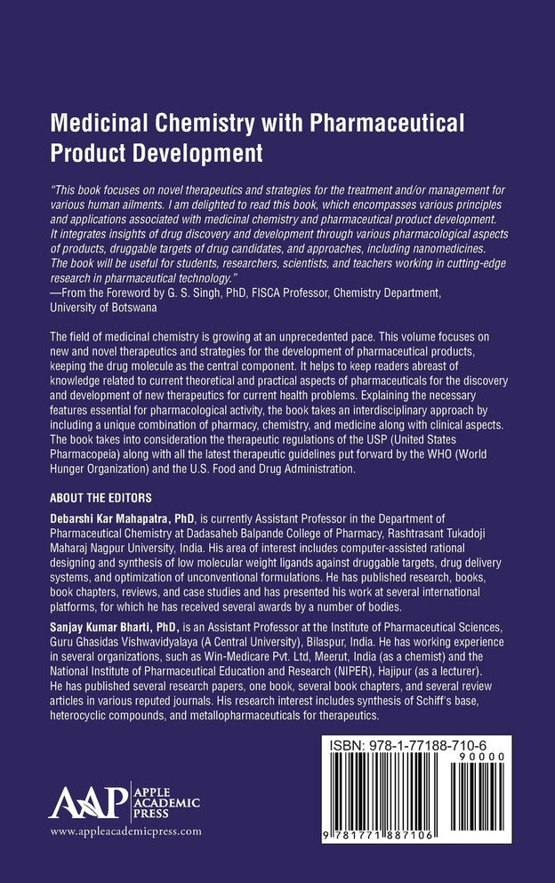 Medicinal Chemistry with Pharmaceutical Product Development