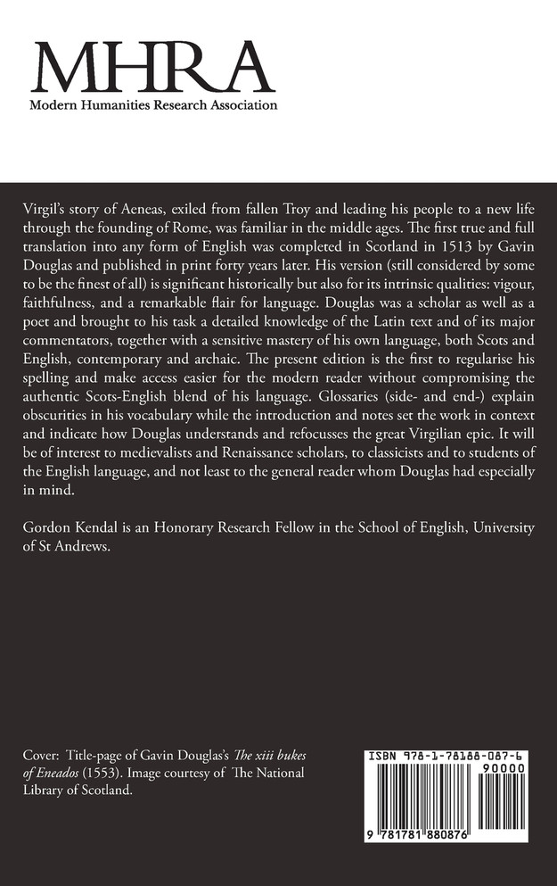 Gavin Douglas, 'The Aeneid' (1513) Volume 2