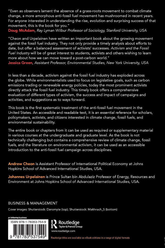 Activism and the Fossil Fuel Industry