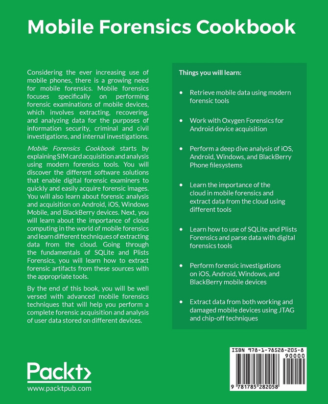 Mobile Forensics Cookbook