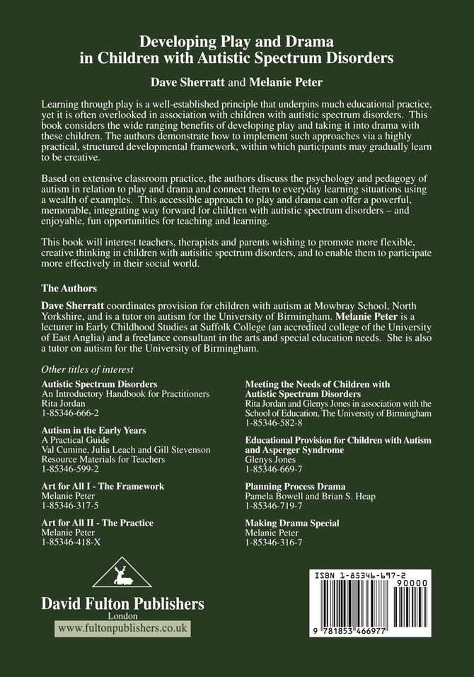 Developing Play and Drama in Children with Autistic Spectrum Disorders