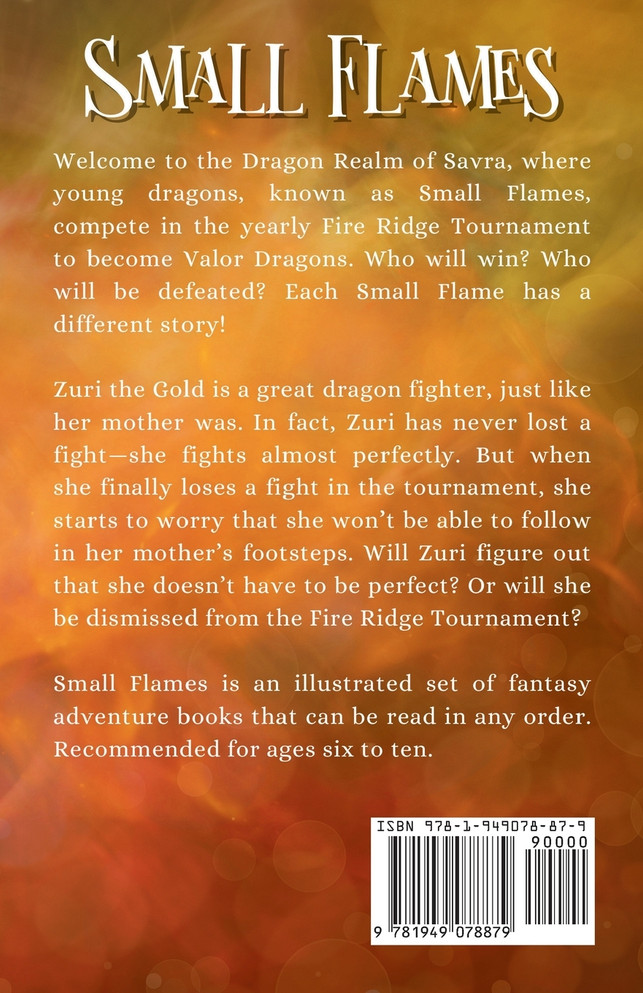 Small Flames Zuri the Golden Dragon