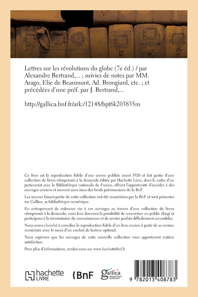 Lettres sur les révolutions du globe (7e éd.)