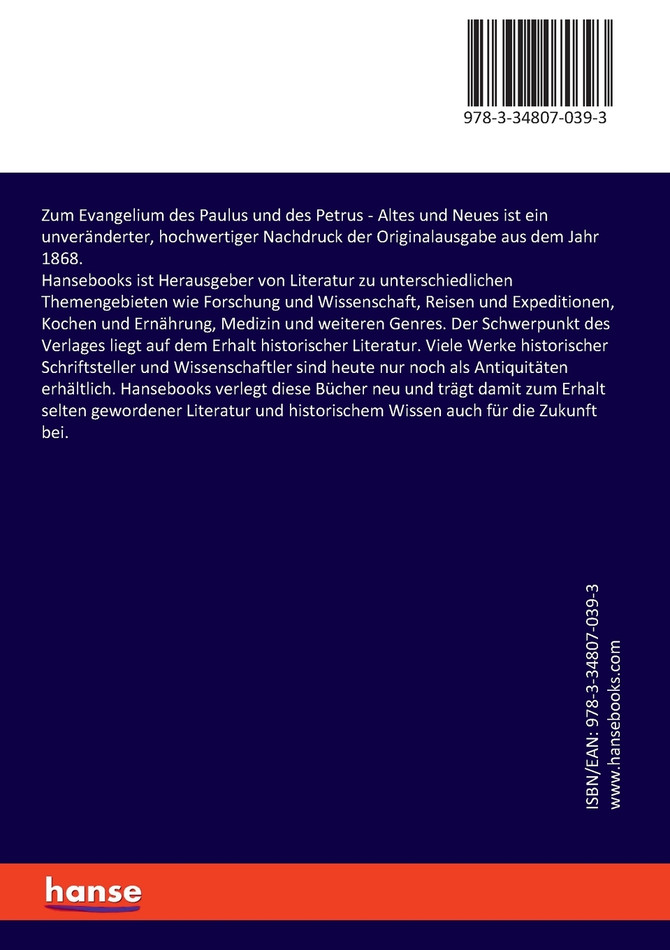 Zum Evangelium des Paulus und des Petrus