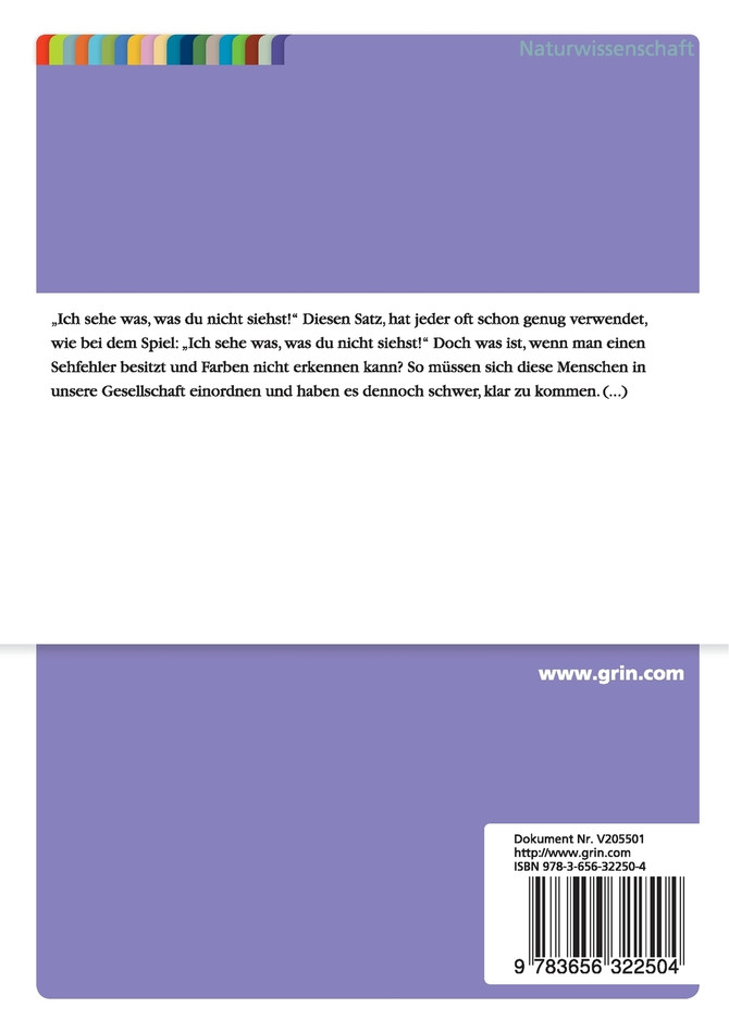 Dyschromatopsie - Rot-Grün Sehschwäche im Alltag