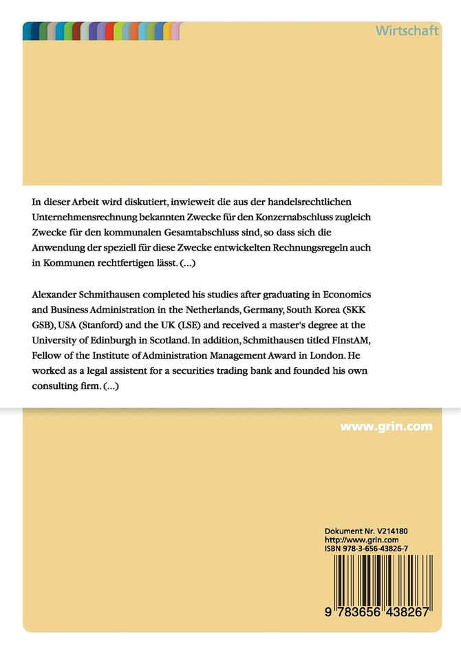 Der Konzernabschluss des "Konzerns" Kommune