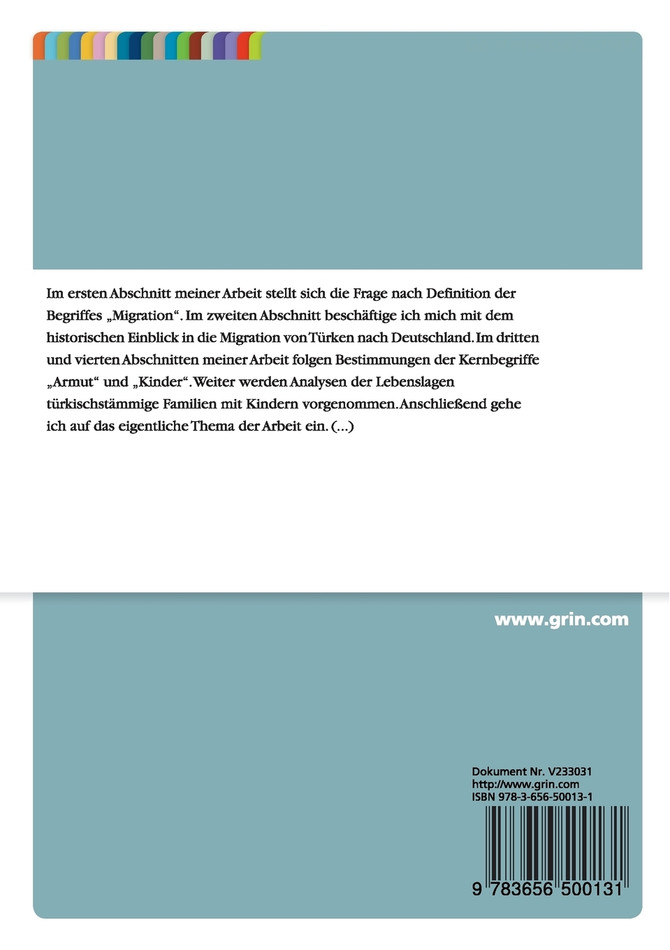 Kindheit und Armut bei Zuwanderfamilien