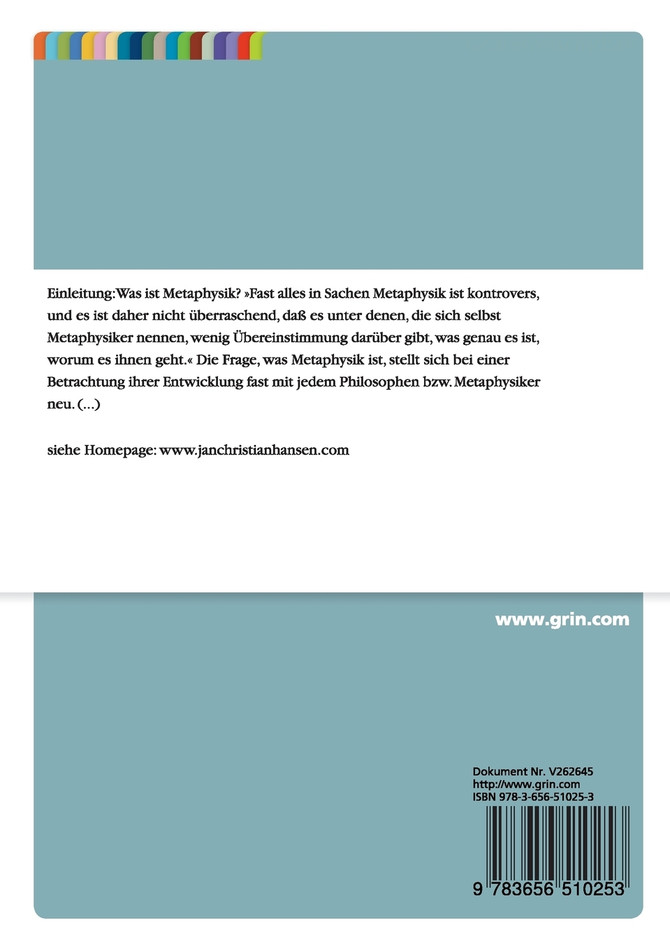 Was ist Metaphysik?